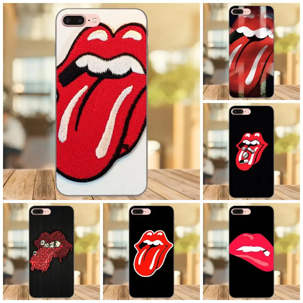 

Soft TPU Mobile Phone Cases For Huawei Honor 5A 6A 6C 7A 7C 7X 8A 8C 8X 9 10 P8 P9 P10 P20 P30 Mini Lite Plus Red Tongue