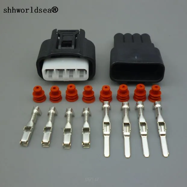 shhworldsea 100 Sets 4 Pin Ignition Coil Plug 7283 7449 30 11885 Female