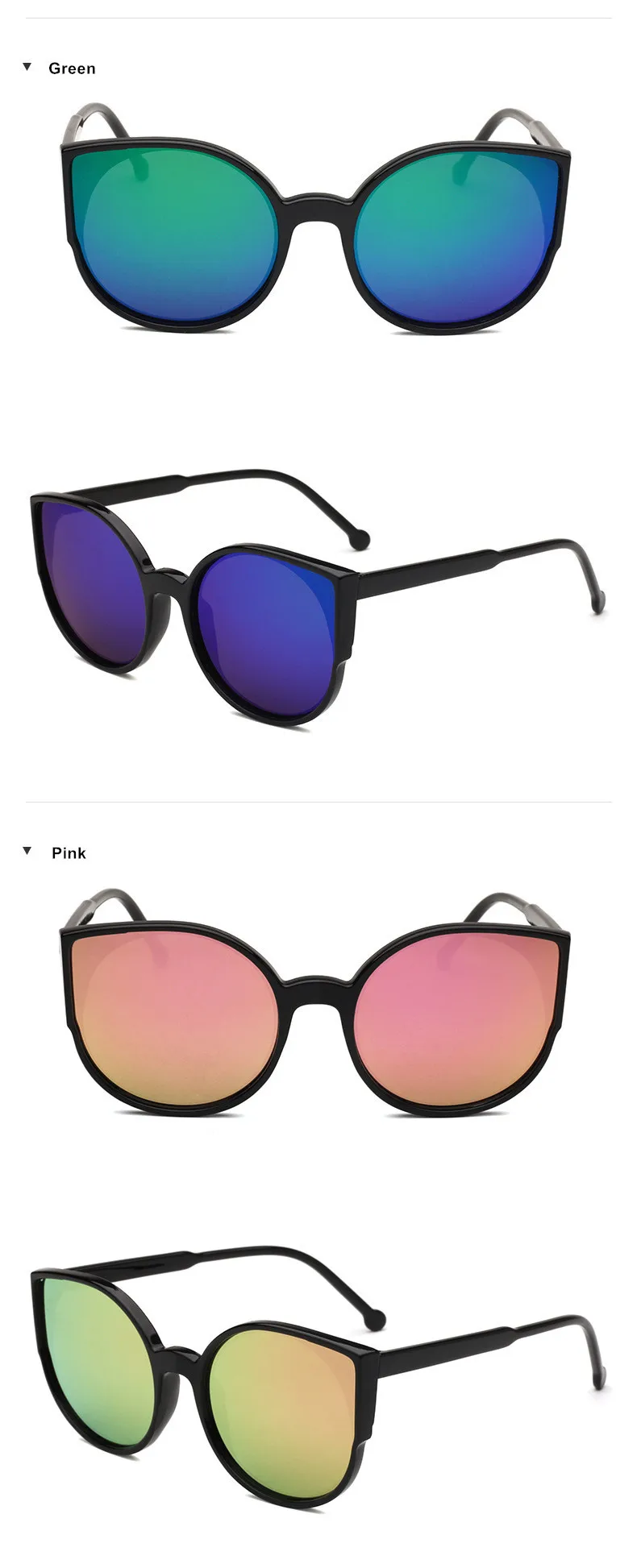 KUJUNY, классический тренд, кошачий глаз, солнцезащитные очки для женщин, покрытие, отражающее зеркало, солнцезащитные очки, черная оправа, очки, модные очки