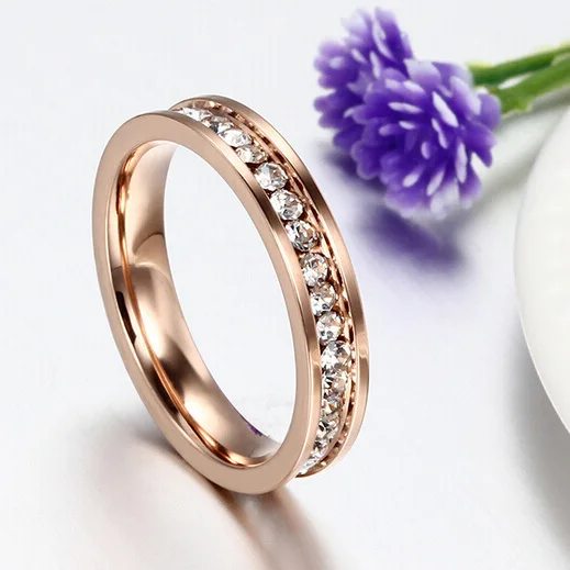 Горячее свадебное кольцо, повседневные ювелирные аксессуары, Женское кольцо из нержавеющей стали для свадеб и мероприятий