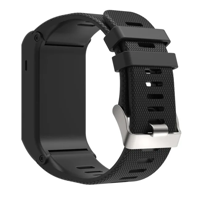 2018для Garmin vivoactive HR силиконовый ремешок для смарт-часов Браслет Регулируемый стильный сменный Браслет аксессуар - Цвет: Черный