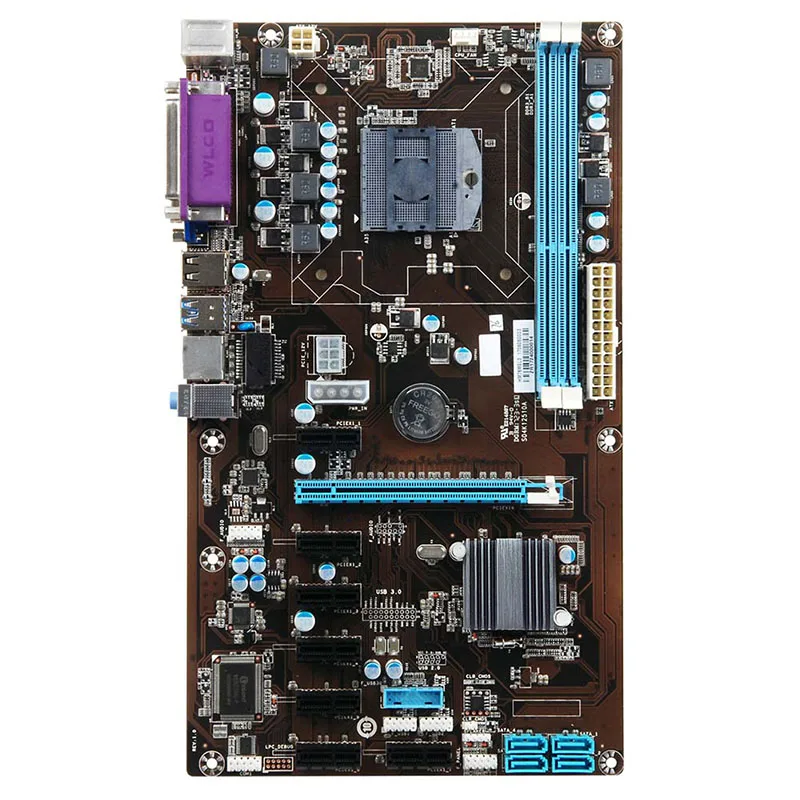 8 GPU LGA 775 DDR3 8-PCIE SATA Mining Motherboard