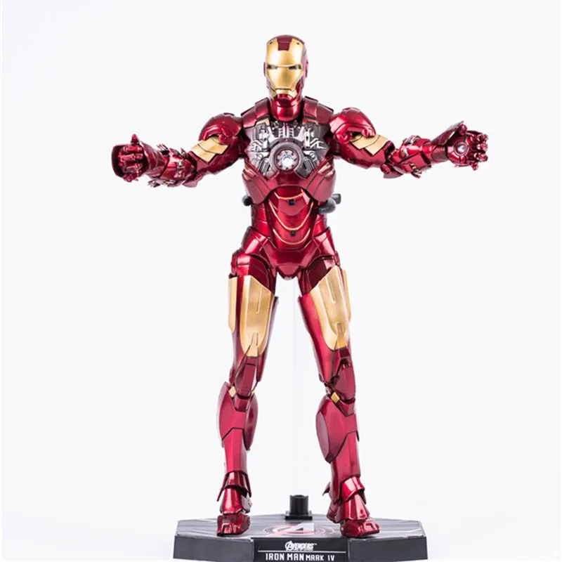 Iron Man MK4 Variant Action Figure 16 scale painted figure Two Head Ver. Light Iron Man MK4 PVC figure Toy Brinquedos Anime