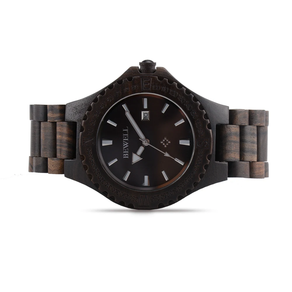 BEWELL WOODEN WATCH