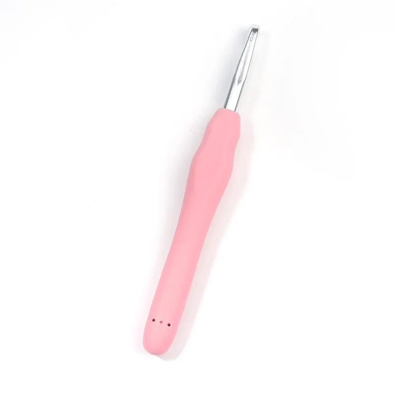 

DoreenBeads 2017 Hot Sale 7mm TPR Aluminum Crochet Hooks Pink Color For Loom Tool Band DIY Crafts 13.9cm(5 4/8")Long,2PCs