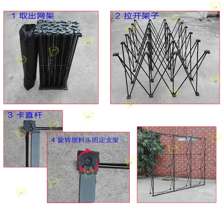 

2.3X2.3M metal advertisement signature showing flower stand wedding backdrops stand decoration photo studio wall folding frame