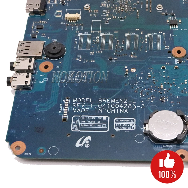 NOKOTION BREMEN2-L для samsung R540 NP-R540 Материнская плата ноутбука HM55 HD 4500 DDR3 BA41-01285A BA92-06626A BA92-06626B материнская плата