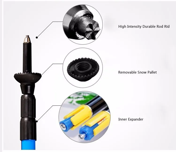 Ultra leve de Fibra de Carbono Pioneiro Caminhadas Bengala Caminhadas Alpenstock Escalada Camping Trekking Matraque Bengalas Telescópica Pólo 23 Pioneiro caminhadas bengala ultra-leve fibra de carbono