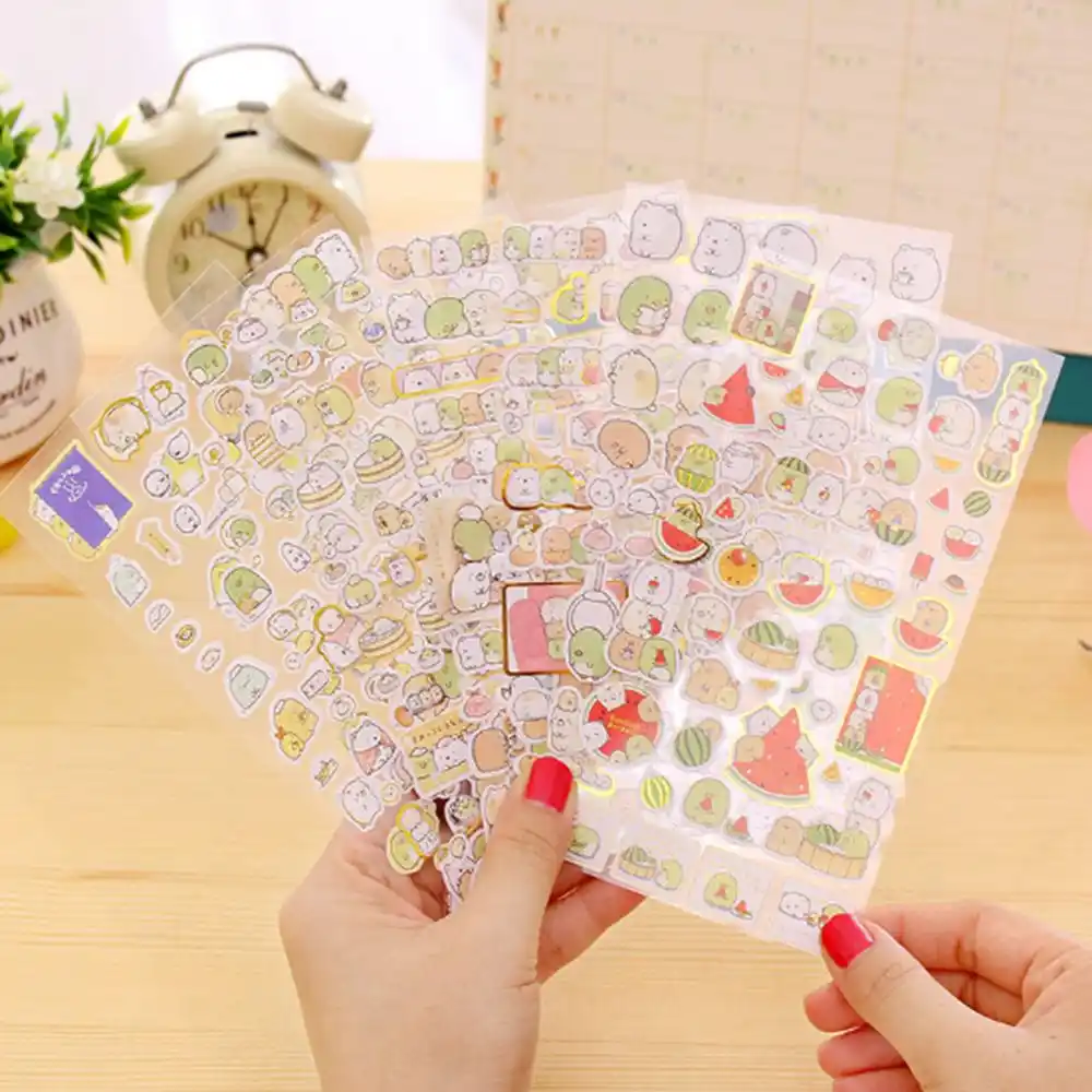 Новые 1 шт./упак. Kawaii Скрапбукинг обитатели углов Ver 3 планировщик наклейки/декоративные этикетки/мультфильм Корея канцелярские принадлежно...
