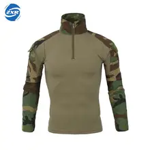 Военная форма армейская боевая рубашка камуфляжная Охота Спорт на открытом воздухе Туризм Кемпинг быстросохнущая одежда с длинными рукавами