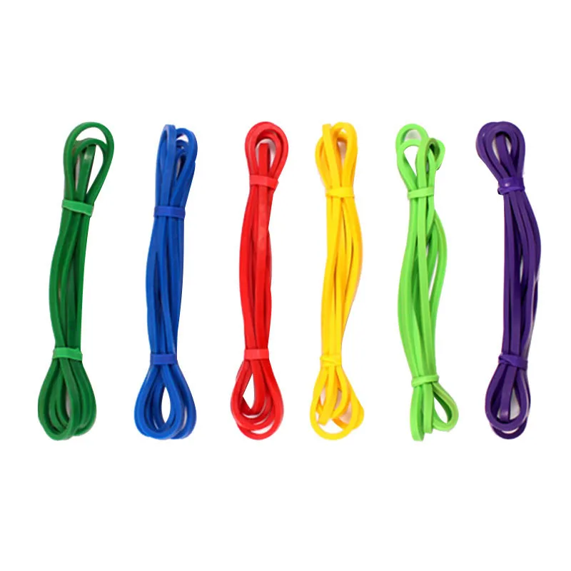 

208*0.45*0.64cm Elastic Bands Fitness Resistance Latex Band Body Powerlifting Power Pull Up Workout Pilates Equipment