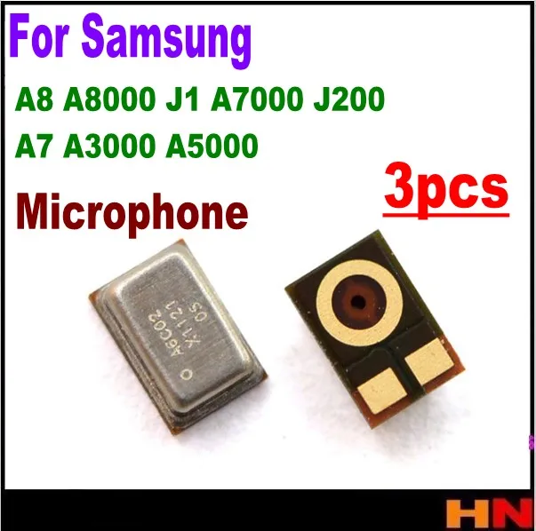 3 шт. Новый микрофон Внутренний динамик для Samsung A8 A8000 J1 A7000 J200 A7 A3000 A5000 запасные