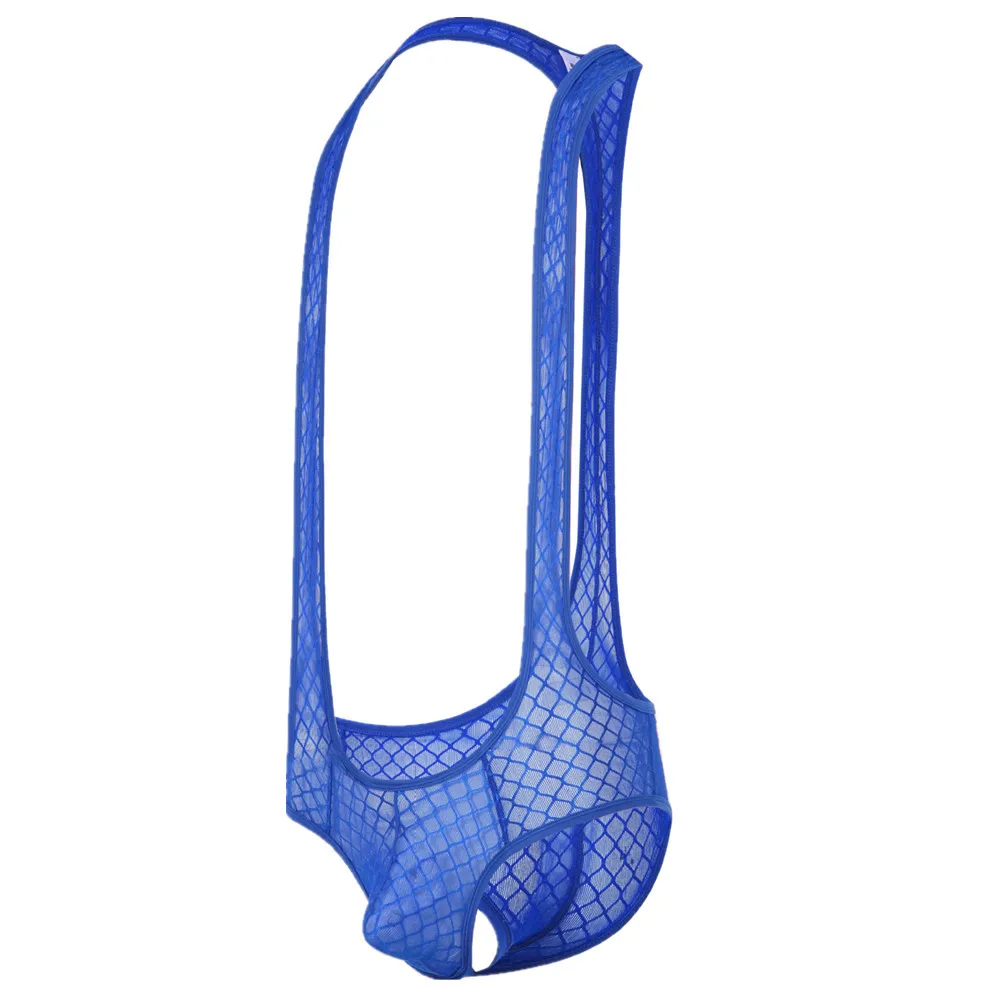 

Sexy G String for Men New Mesh U Convex Pockets Beachwear Bodysuit Erotic Strappy Thong Swimwear Underwear Panties EU Size S-XL