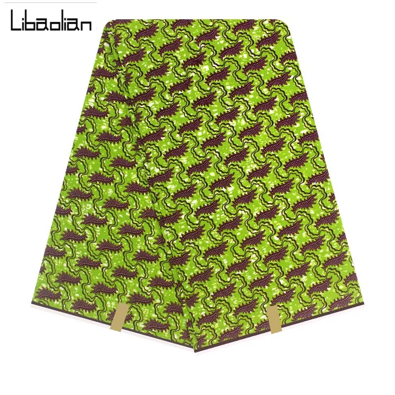 

African fabric high quality prints wax fabric 100% cotton wax hollandais guarantee dutch real wax 6 yards/pcs for sewing F904-30