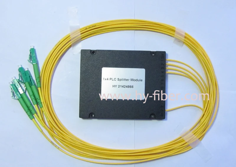 2x4 PLC Splitter LGX Вышивка Крестом Пакет, SC/UPC синий разъем, g657a1 0.9 мм длина кабеля 1 м 10 шт