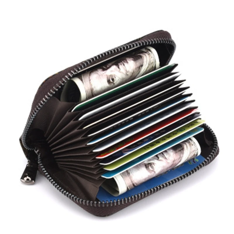 

New 2018 Women Vintage Rose Business Credit ID Card Holder Pocket Wallet Zip Coin Gift