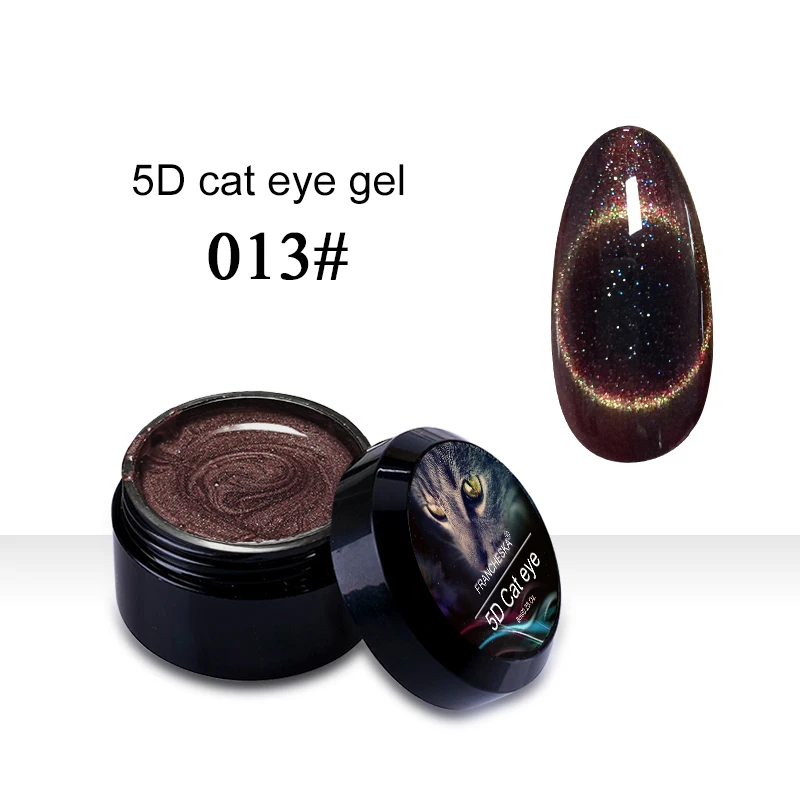 Francheska 5D эффект кошачьих глаз УФ-гель для ногтей замачивается 13 цветов магнитный гель для ногтей Nagels Лаки маникюрный лак Gellak - Цвет: 5D cat eye 13
