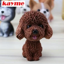 Kayme автомобильный Стайлинг качающаяся голова собака Приборная панель автомобиля кукла Авто качающаяся голова игрушка авто украшение подарок на день рождения