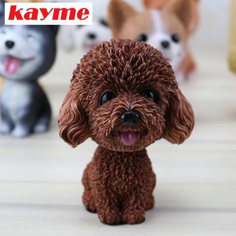 

Kayme Car Styling Bobble Head Dog Car Dashboard Doll Auto Shaking Head Toy Auto Decoration Gift Birthday Present