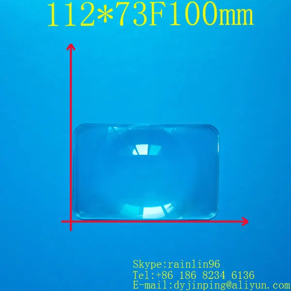 

Free shipping rectangle 5.8 inch Fresnel Lens 112*73 focal length 100mm , DIY projector fresnel lens focal