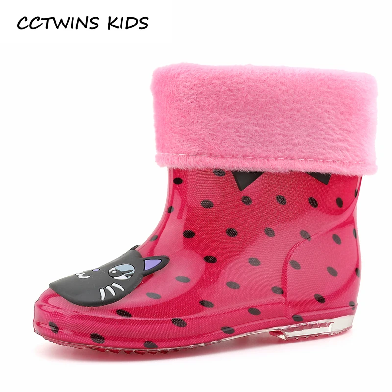 melhor CCTWINS CRIANÇAS Verão 2017 Kid Marca À Prova D Água Sapato PVC Crianças Bebê Menina Azul Chuva Bota Menino C1107 Wellington Botas Amarelas