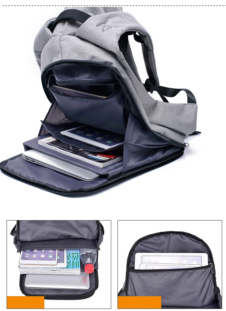 Модный мужской рюкзак для ноутбука 15," USB порт водонепроницаемый дорожный рюкзак Xiao большой емкости Mi колледж студенческий школьный рюкзак