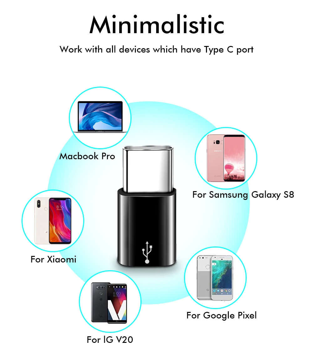 Luxury Type-c Adapter Micro Usb To Type-C for huawei micro usb to type c converter origypeinal for Samsung Type-c To Usbc Cable (4)