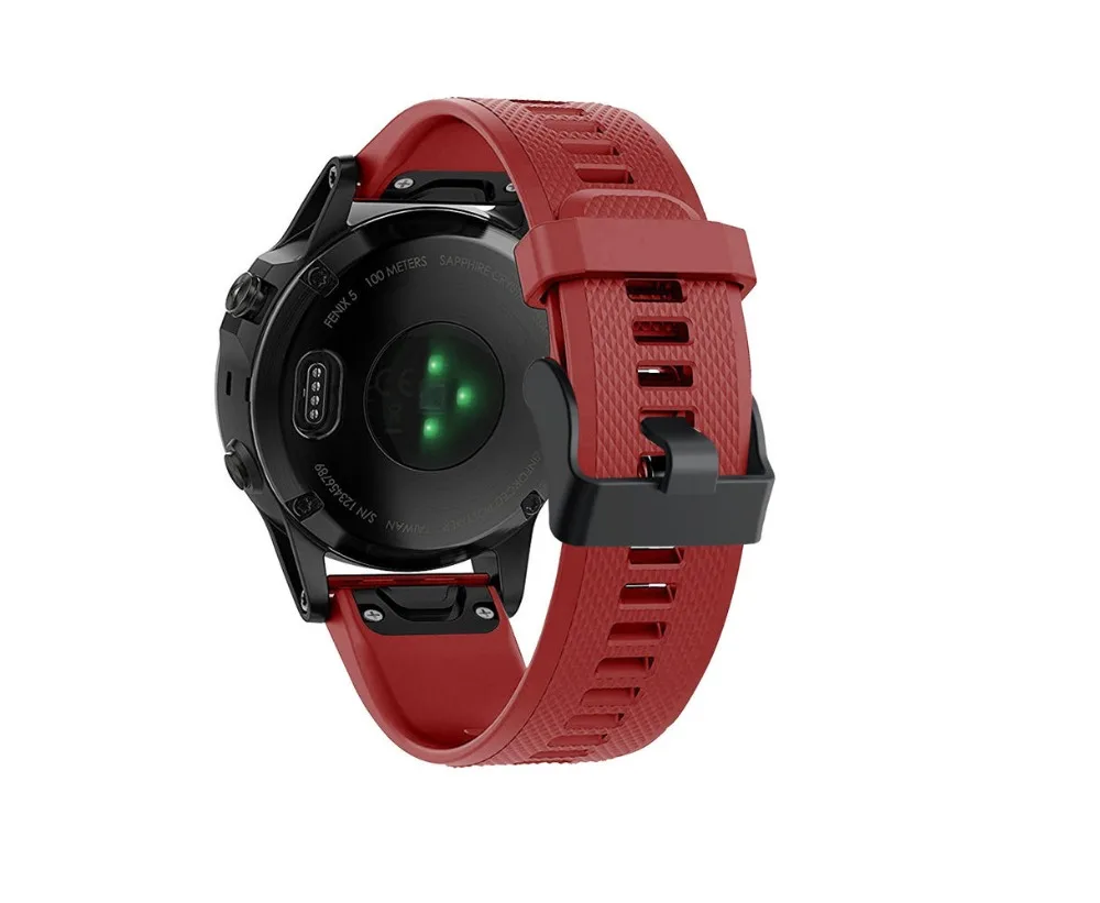 22 мм ремешок для часов Garmin Fenix 5/5 Plus/Quatix 5 Forerunner 935 Instinct Watch Quick Release силиконовый ремешок Easy fit ремешок