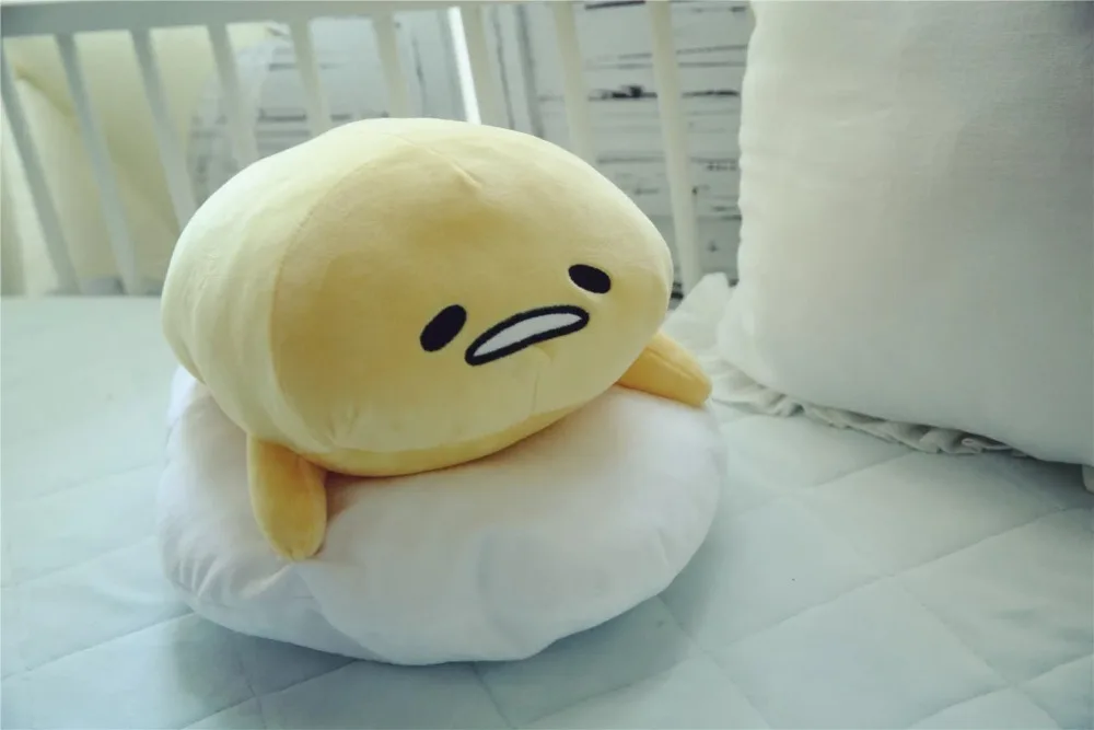 1 шт. 50*40 см Gudetama ленивое яйцо плюшевые игрушки яйца jun яичный желток брат большая кукла подушка ленивые шары мягкая игрушка для Рождественский подарок