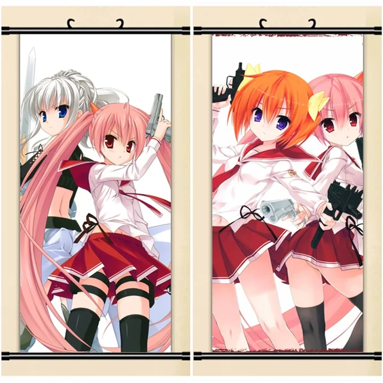 45X95 см Хидан но ариа алый патронный пистолет loli мультфильм аниме Искусство