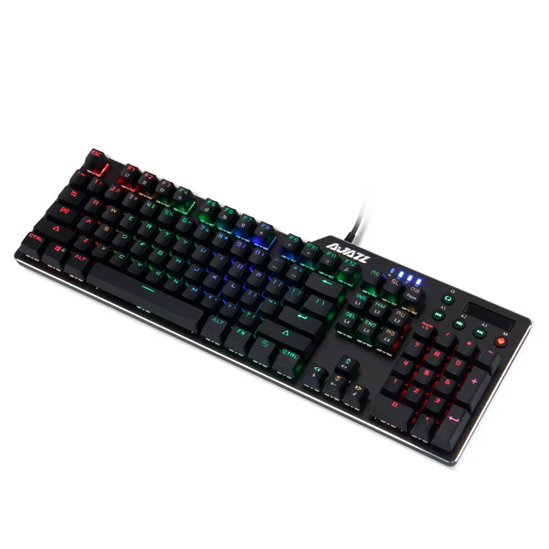 Ajazz AK35i RGB игровая клавиатура имитация механическая клавиатура с подсветкой сплав геймерская клавиатура проводные USB игровые клавиатуры# T9