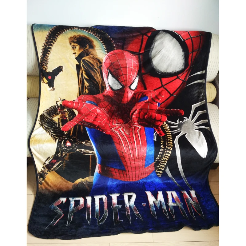 Disney Spiderman Mc Königin Kinder Korallenrote Vliesdecke Werfen für jungen Kinder auf Bett Sofa Couch 150x200 cm Twin Größe manta para cam Online