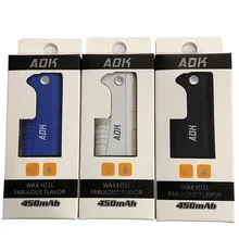 Электронная сигарета AOK КБР аккумулятор электронной сигареты 450 мАч AOK прегрев переменное напряжение 510 резьбовой боксмод батарея для КБР масляные картриджи