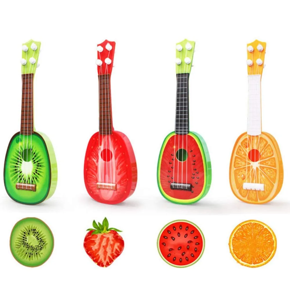 

36CM Children Kids Learn Guitar Mini 4 String Cute Fruit Ukulele Children Kids Musical Instruments Educational Ukulele Toys Gift