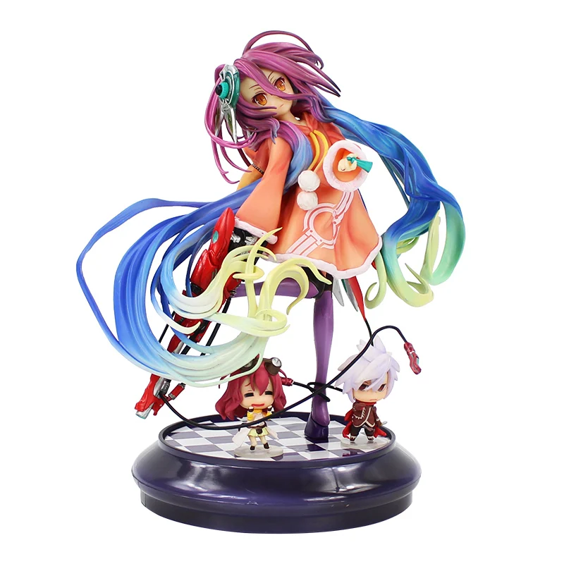 

18cm No Game No Life Figure Toy Shiro Anime Beauty Model Doll Huby Dora Collectible Toy