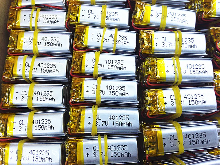 

401235 3.7V 150mAh Polymer Li-ion Battery For bluetooth headset Bracelet Wrist Watch pen GPS PSP PDA MP3/MP4 MP5 041235