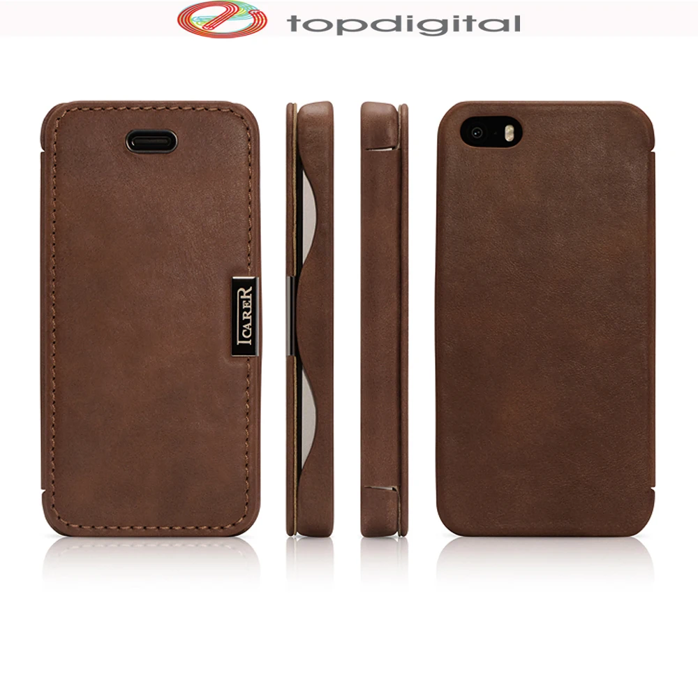 bilder für Icarer Retro für iPhone SE Kastenabdeckung Flip Echtes Leder für Apple iPhone SE 5 s 5 Hard Case Schutzhülle Handytasche luxus bilder für Icarer Retro für iPhone SE Kastenabdeckung Flip Echtes Leder für Apple iPhone SE 5 s 5 Hard Case Schutzhülle Handytasche luxus