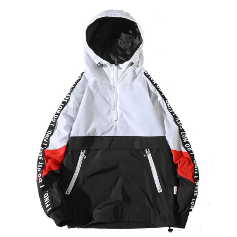 Winter Men Jacket Casual Coats Autumn Long Sleve Zipper Patchwork Hooded Sweatshirt CardiganTops Male Outwear #4M28 (6)