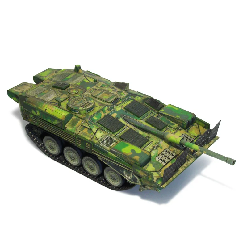 Strv 103b шведский Танк 1:50 с док станцией Бумажные модели сделай сам детская игрушка