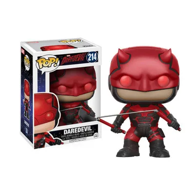 Funko POP Daredevil 214 215 ELEKTRA фигурка большая голова качающаяся Q Edition украшение автомобиля - Цвет: 214  Daredevil