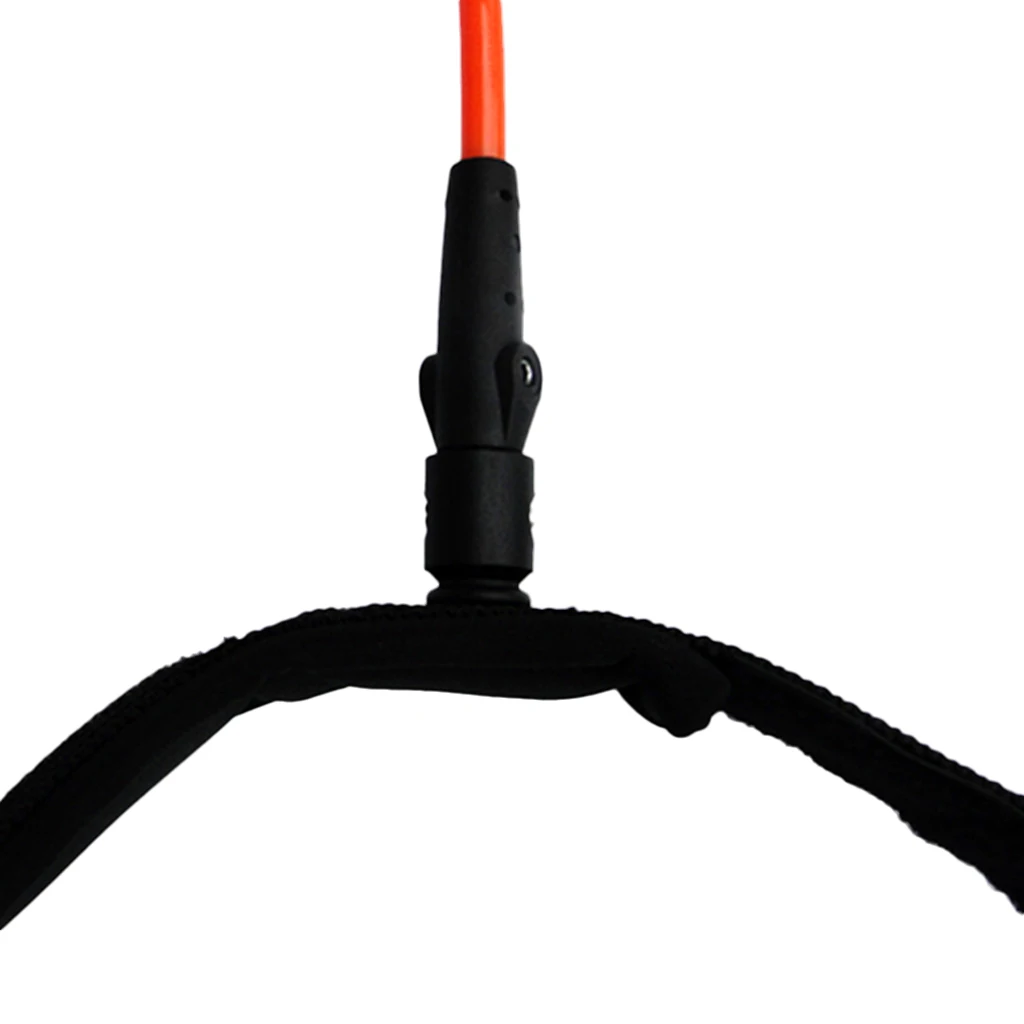 Strong Surfing Coiled SUP Surfboard Leash with Ankle Strap Stand Up Paddle 4/5/6/8/10ft for Bodyboards TPU Neoprene Ankle Strap