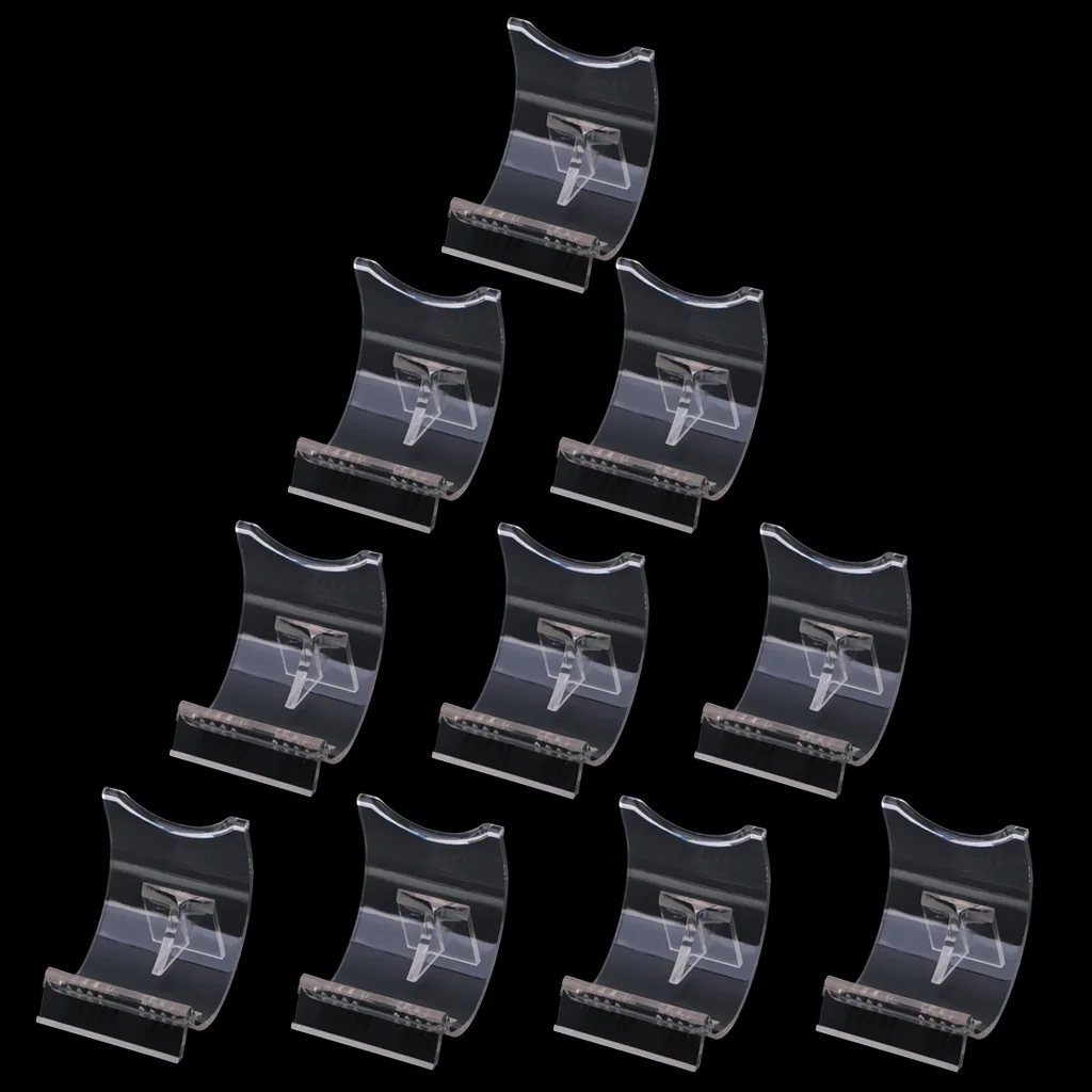 10PCS Lighter Display Stand Clear Acrylic Easel Holder for Lighter