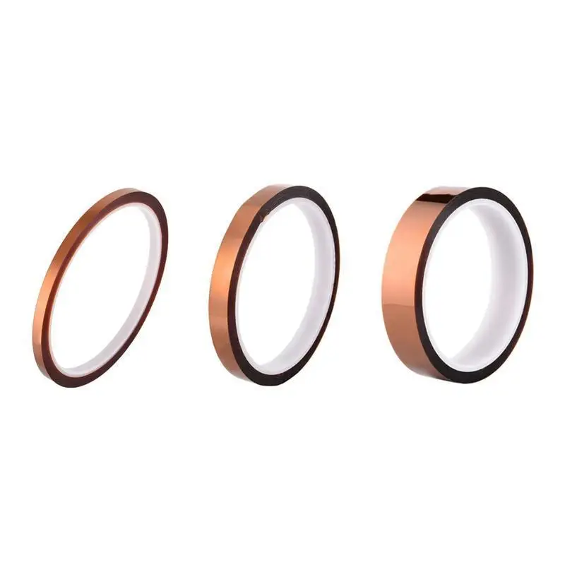 

1pc One-side Self-Adhesive Tape Heat Resistant Tapes High Temperature Polyimide Rolls 5/10/20mm For Electrical Tools