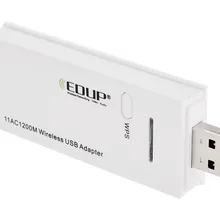 EDUP 802.11 ac 1200 м 2.4 г/5.8 Г двухдиапазонный USB 3.0 Беспроводной WiFi адаптер сети карты кнопку WPS белый