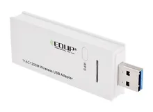 Free Shipping EDUP 802.11 AC 1200M 2.4G/5.8G Dual Band USB 3.0 Wireless Wifi Adapter Network Card WPS Button White