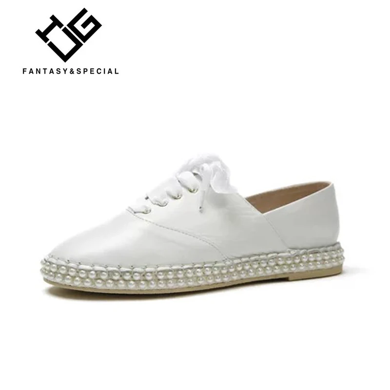 

IGU 2018 Female Shoes Platform Genuine Leather Rhinestone White Casual Shoes Women Platform Sapatos Feminino Plataforma Adulto