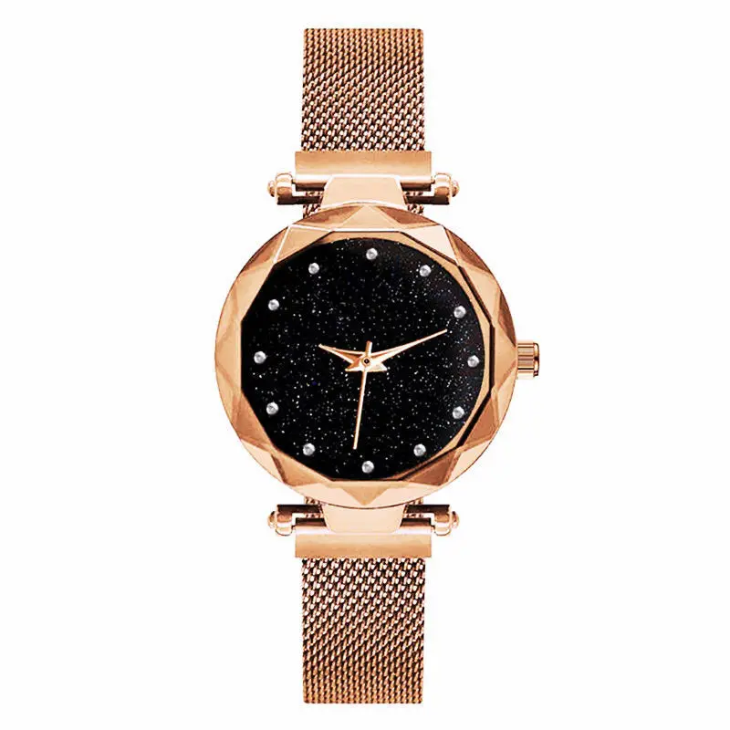 Модные фиолетовые женские часы самые популярные стиль Diamond тонкий браслет дамы повседневные наручные часы женщина кварцевые - Цвет: Золотой