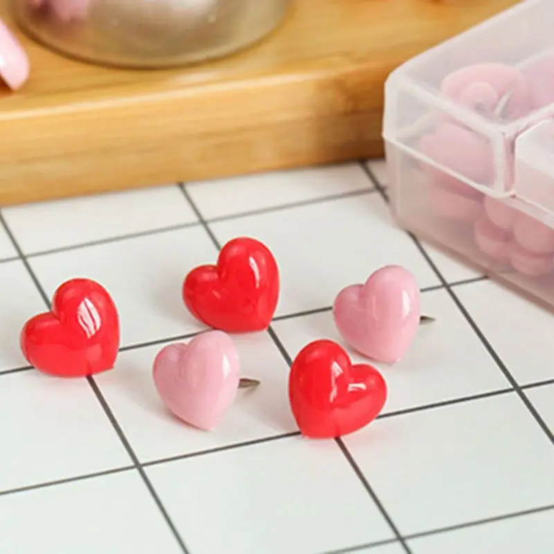 Push Pins 50 PCS Heart
