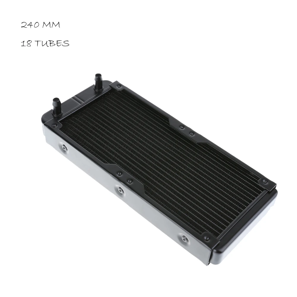 240mm 18 Tubes Aluminum Computer Water Cooling Radiator Heat Sink Part