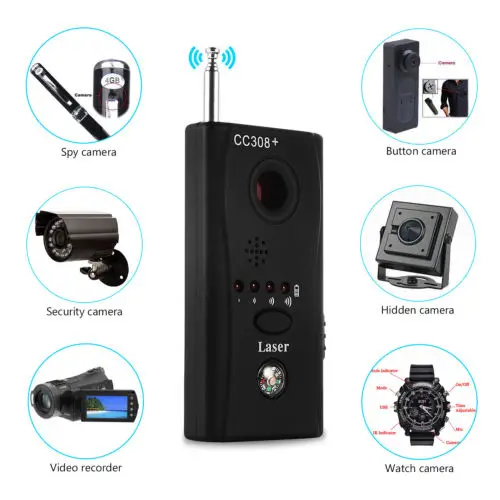 CC308 Full Range Wireless Camera GPS Anti-Spy Bug Detect RF Signal Detector GSM Device Finder FNR CC308+ CC308 Full Range Wireless Camera GPS Anti-Spy Bug Detect RF Signal Detector GSM Device Finder FNR CC308+